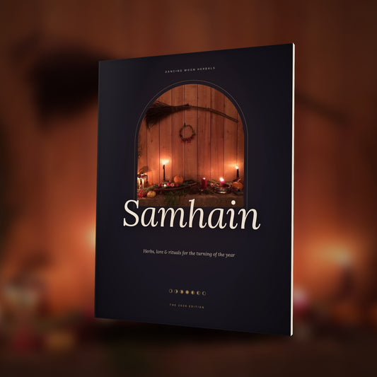 Samhain: Herbs, Rituals & Recipes 2026 Edition ebook cover by Dancing Moon Herbals